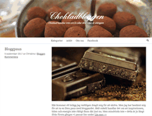 Tablet Screenshot of chokladbloggen.se